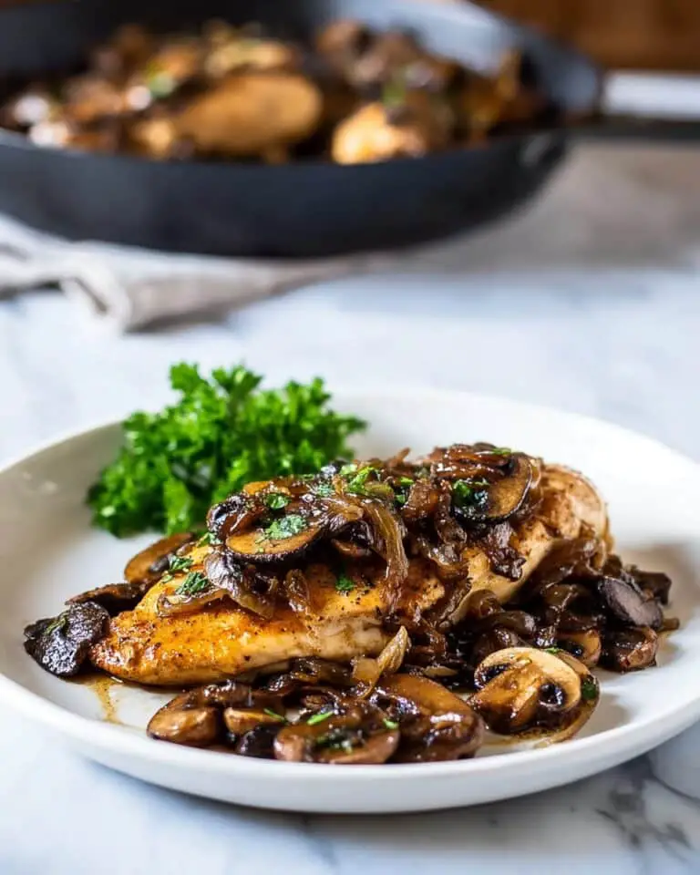 Honey Balsamic Chicken with Mushrooms Recipe