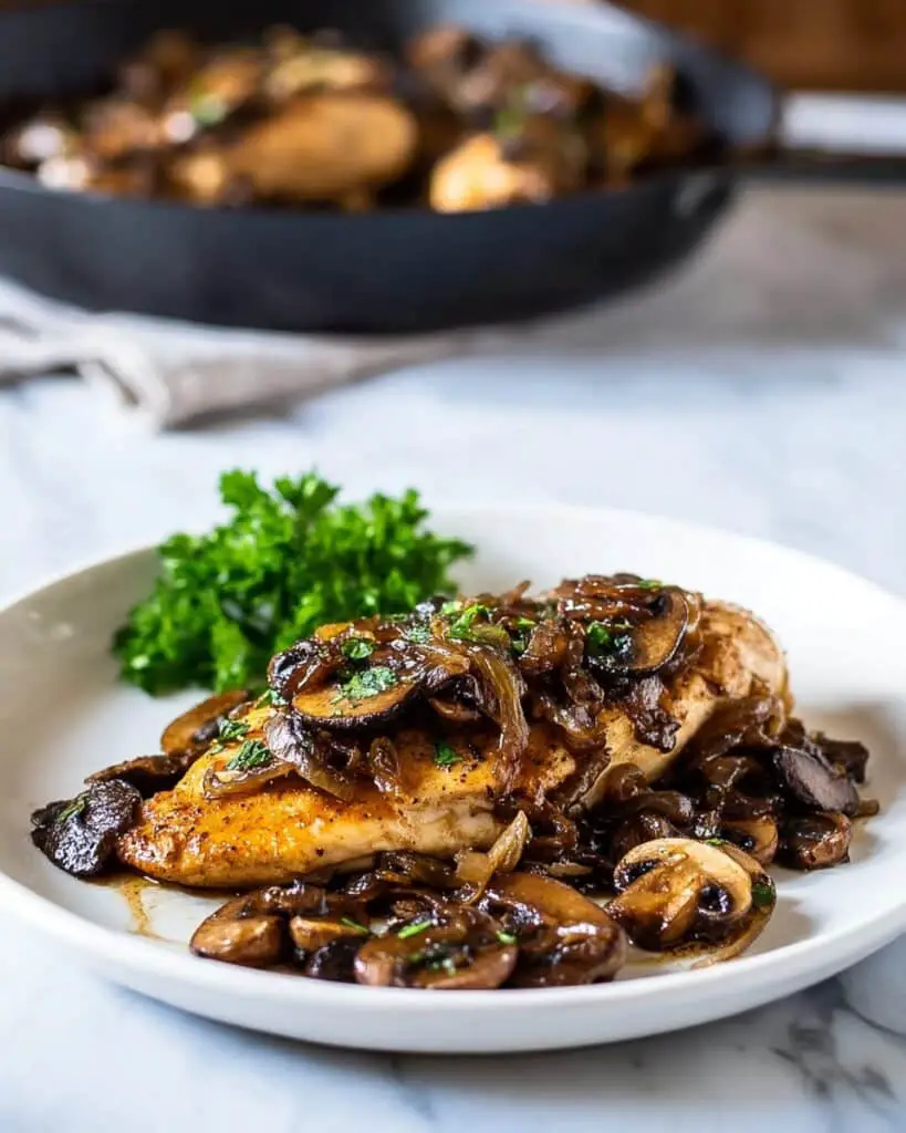 Honey Balsamic Chicken with Mushrooms Recipe