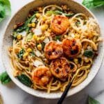 Creamy Shrimp Pasta with Corn and Sun-Dried Tomatoes Recipe