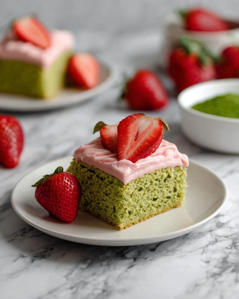 Strawberry Matcha Cake Recipe