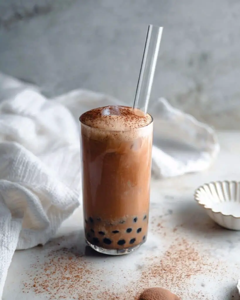 Chocolate Bubble Milk Tea (Boba) Recipe