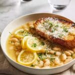 Brothy White Beans with Parmesan & Lemon Recipe