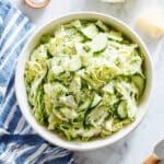 Cabbage Cucumber Salad with Fresh Dill and Simple Dressing Recipe