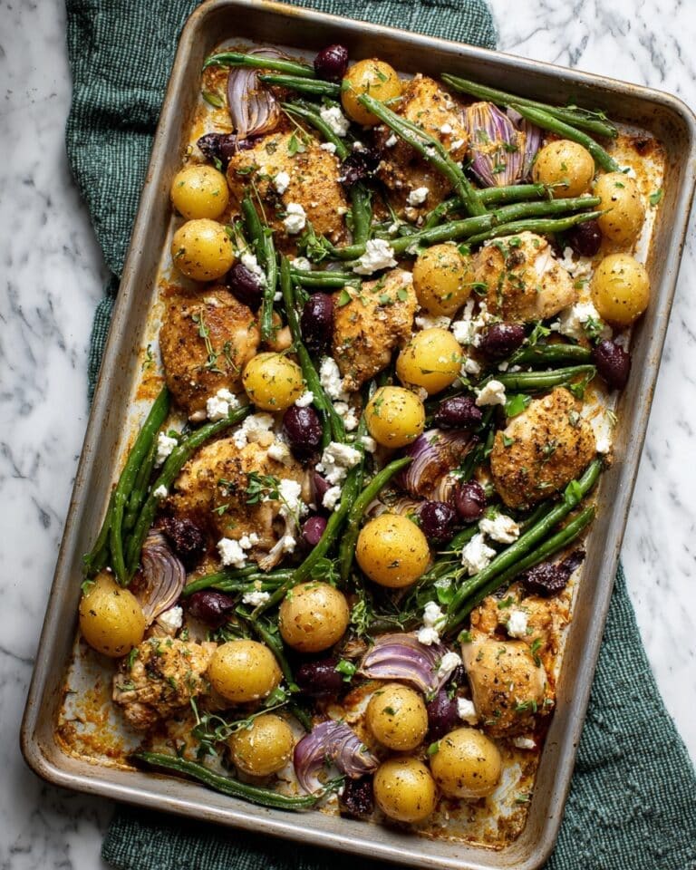 Mediterranean Lemon Chicken with Potatoes and Green Beans Recipe