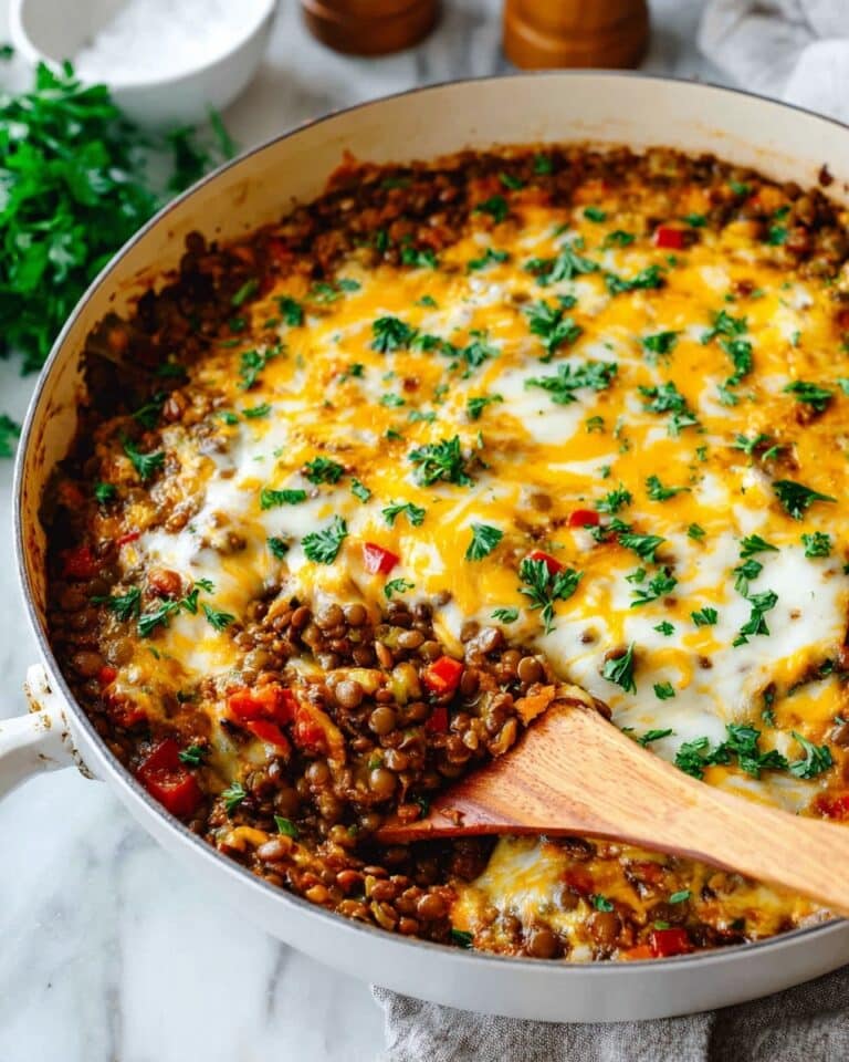 Lentil Stuffed Pepper Skillet Recipe
