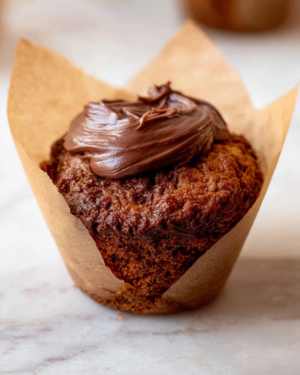 Nutella Stuffed Banana Muffins Recipe