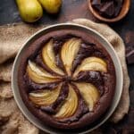 Chocolate Pear Frangipane Tart (Vegan) Recipe