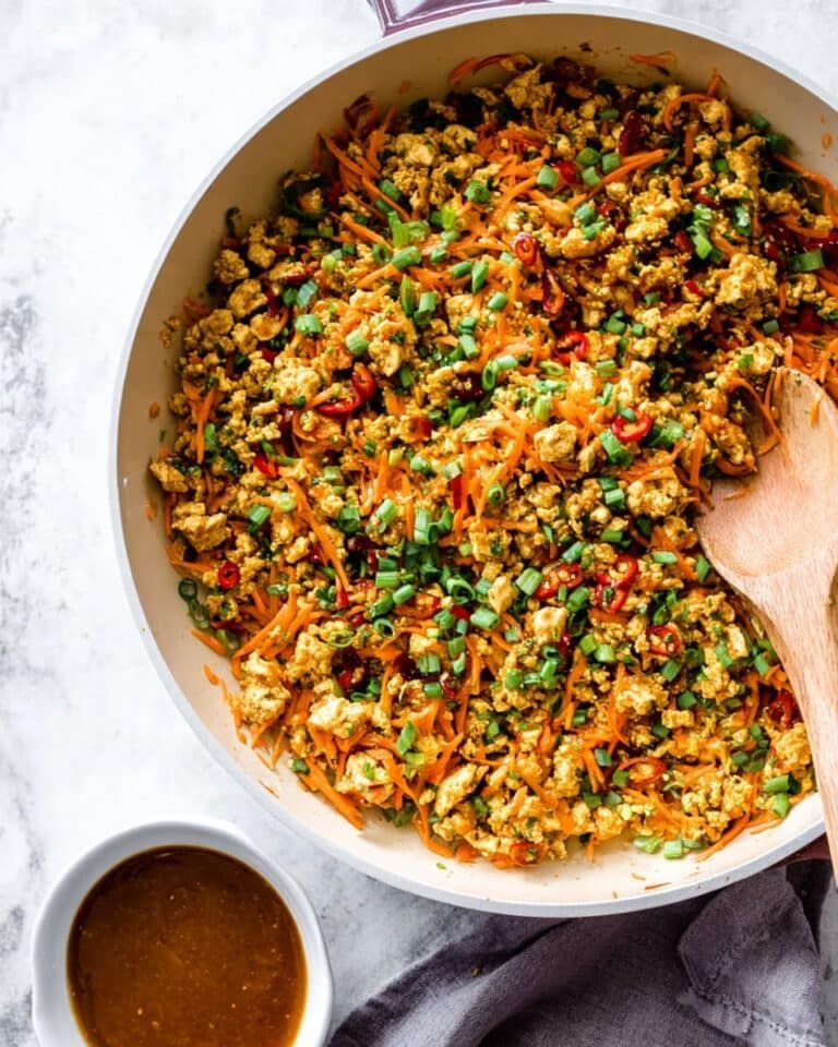 Cabbage Chicken Stir Fry with Peanut Sauce Recipe