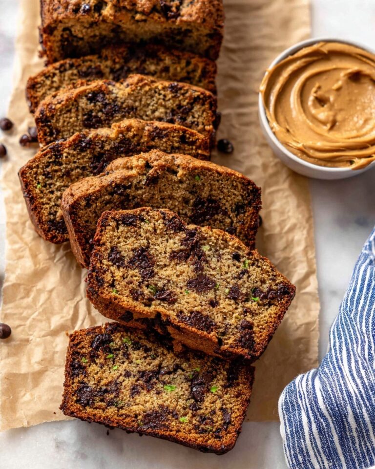 Peanut Butter Chocolate Chip Zucchini Bread Recipe