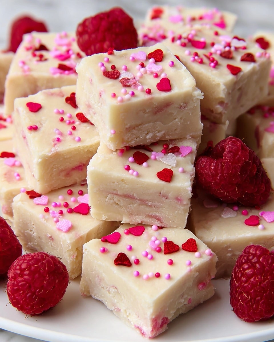 White Chocolate Raspberry Fudge Recipe