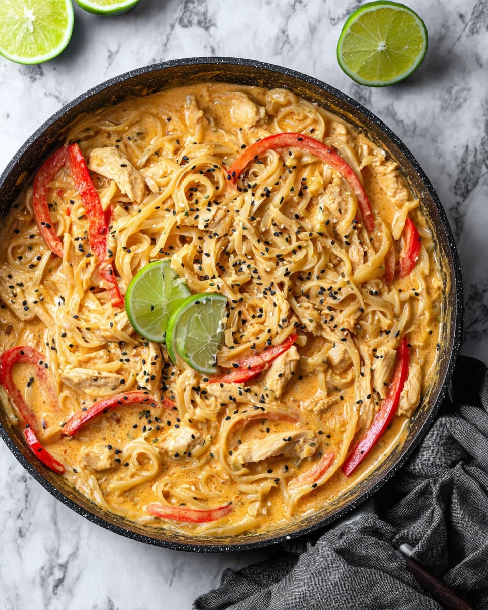 Thai Curry Noodles With Chicken (Crazy Good Sauce!) Recipe