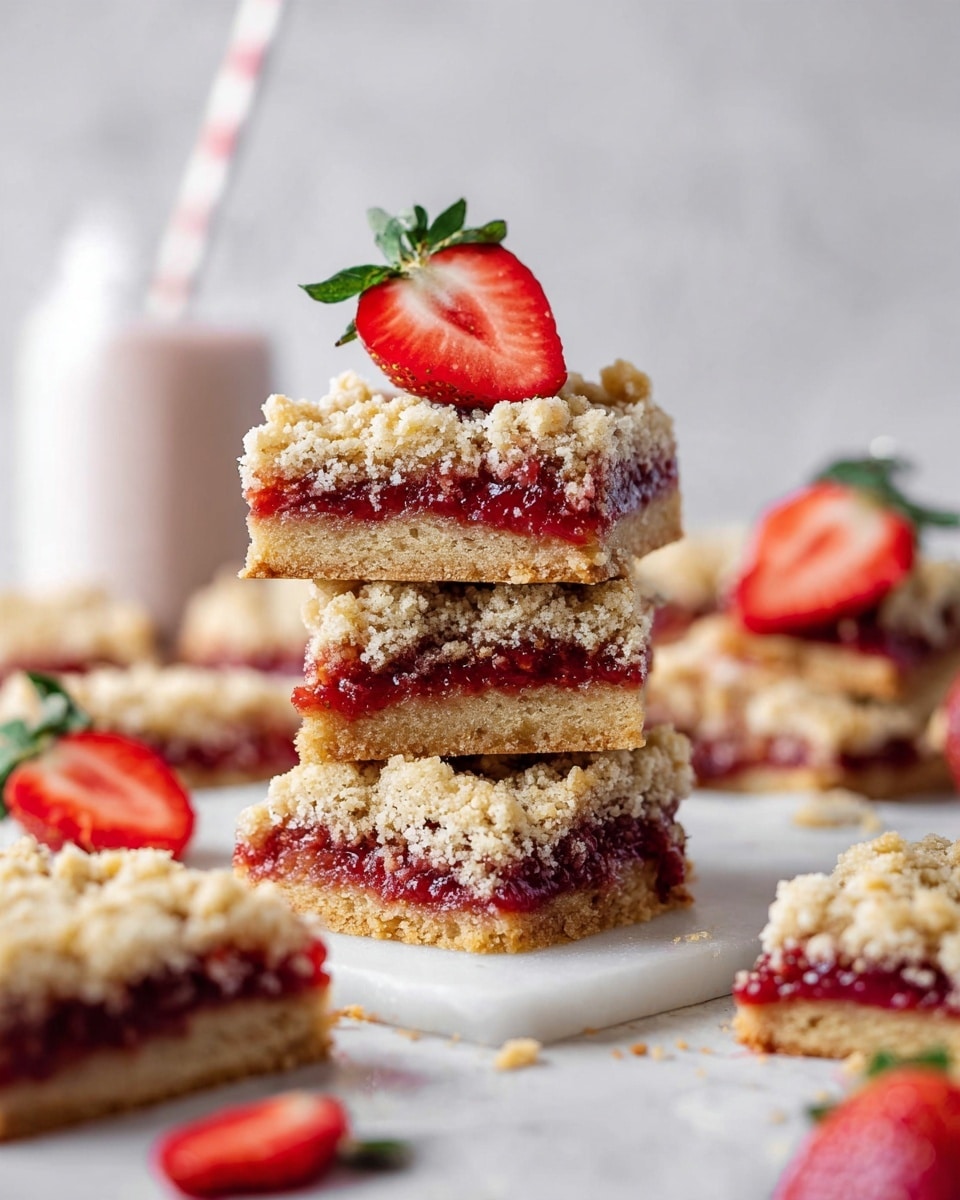 Strawberry Crumb Bars Recipe