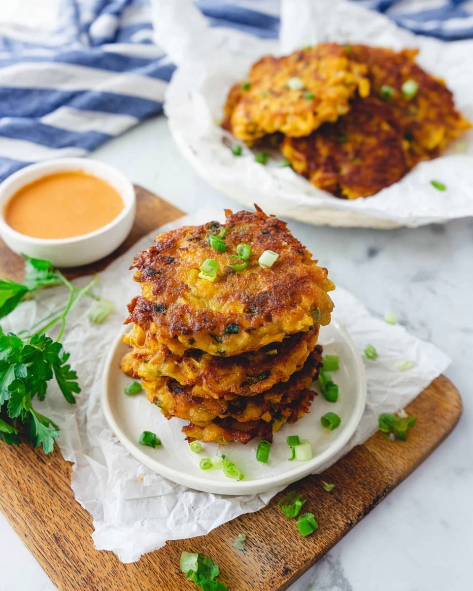 Vegetable Potato Fritters with Spiced Lentil Mayonnaise Recipe