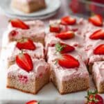 9x13 Strawberry Cake with Strawberry Cream Cheese Frosting Recipe