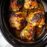 Slow Cooker Garlic Herb Chicken Thighs Recipe