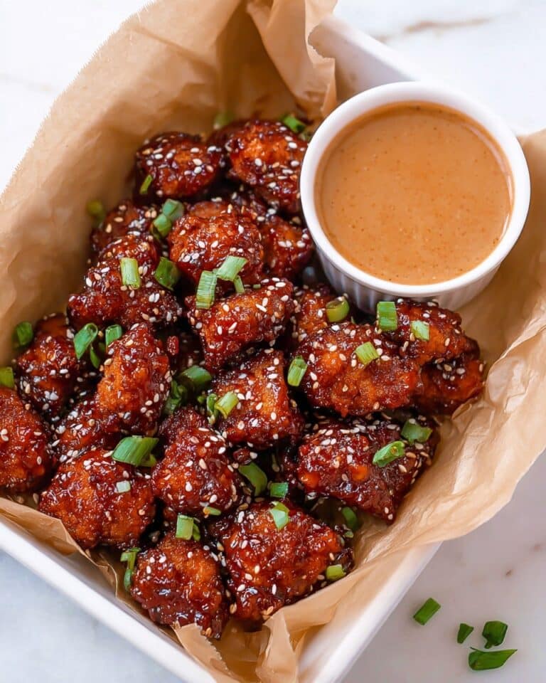 Sticky Honey Garlic Cauliflower Wings Recipe