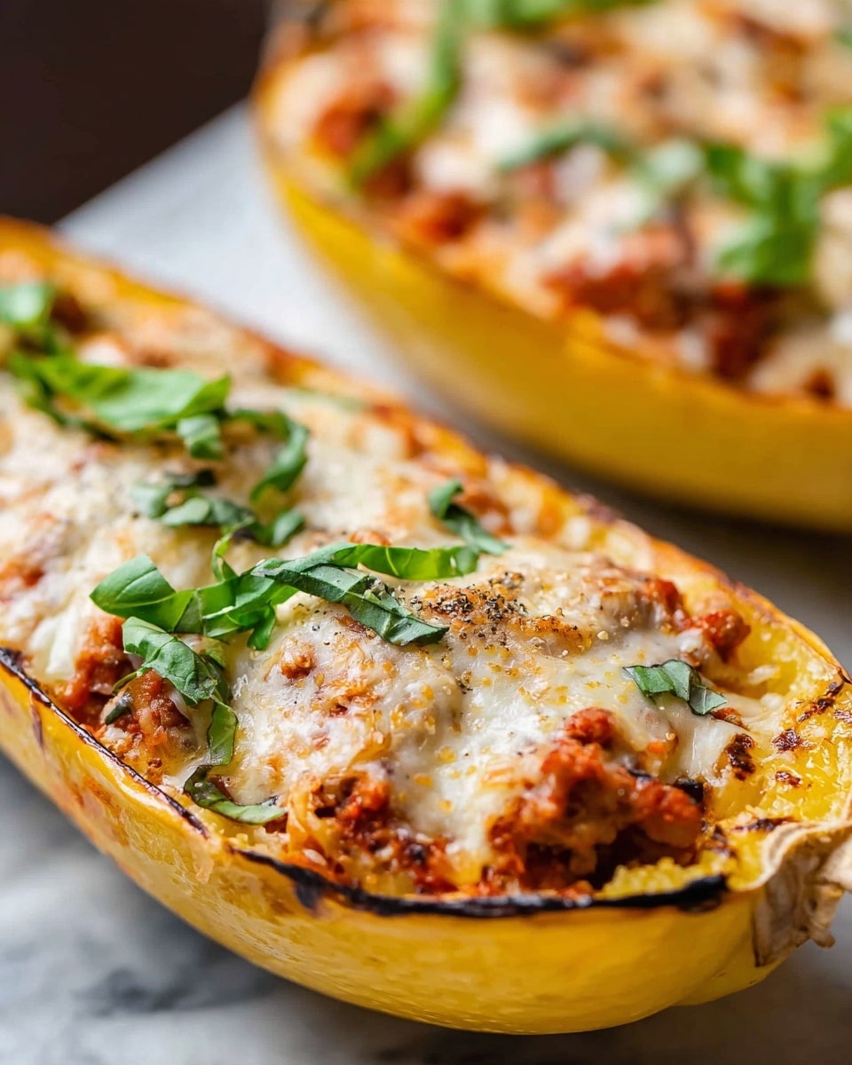 Vegan Meat-Stuffed Spaghetti Squash Recipe