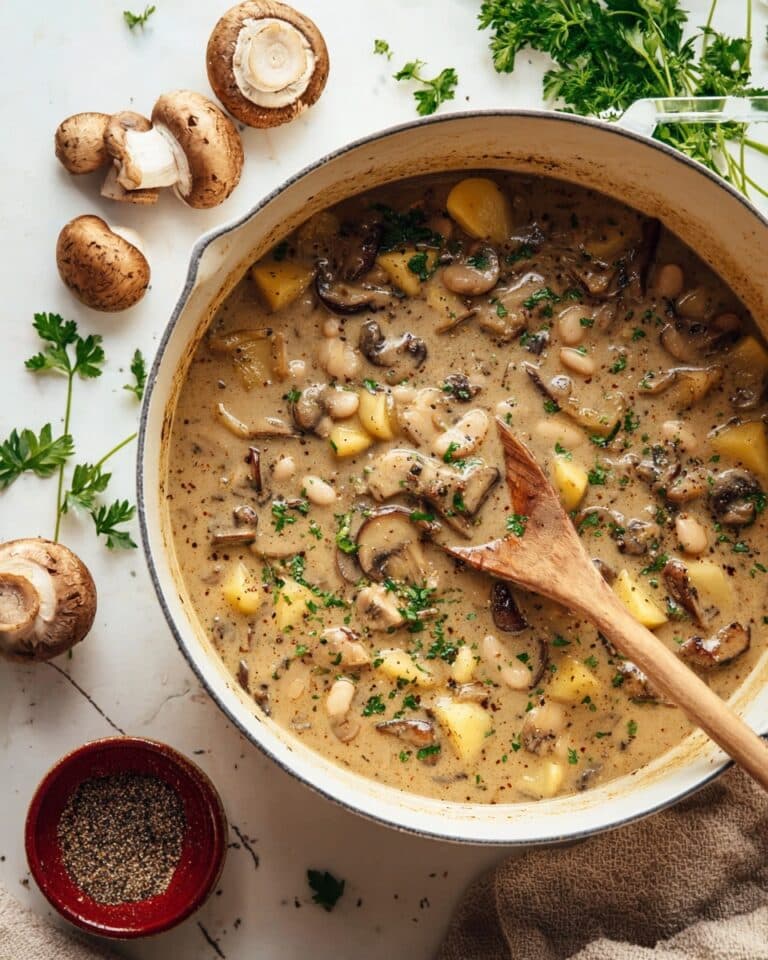Cozy White Bean Mushroom Stew (Vegan) Recipe