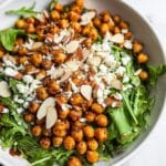 Arugula and Roasted Chickpea Salad with Lemon-Honey Dressing Recipe