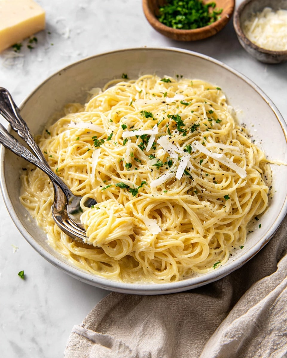 Creamy Angel Hair Pasta Recipe
